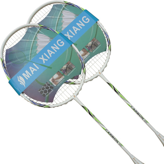 2 Pcs Professional Badminton Rackets Full Carbon Fiber Badminton Racquet
