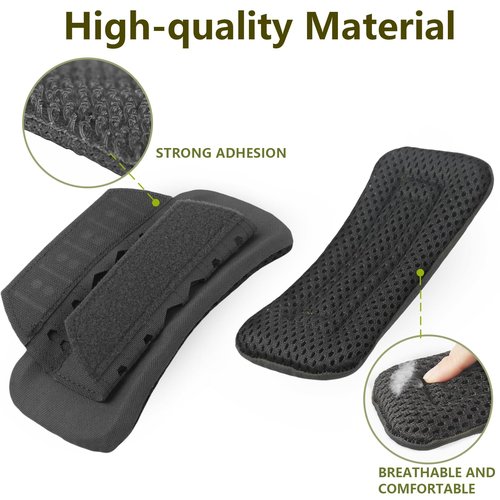 Archerest 2 Pack Tactical Plate Carrier Shoulder Pads, Soft Vest Shoulder Strap Cushion, Mesh Breathable Strap Pad for Backpack, Black