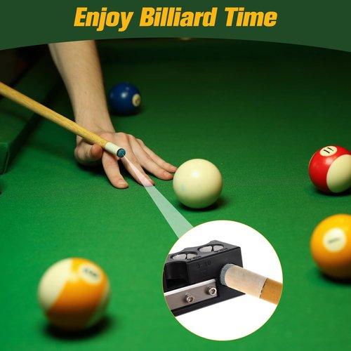 Solaradgy Billiards Pool cue Tips Replacement kit, Professional Pool Cue Tip Repair Kit, Portable Cue Stick Tool for Shaping and Replacing Tips, Complete Billiards Accessories