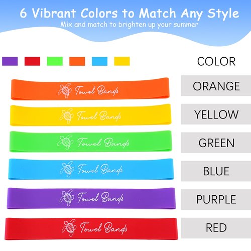Towel Band for Beach Pool Lounge Chair Strap Clip Carnival Cruise Ship Essentials Summer Vacation