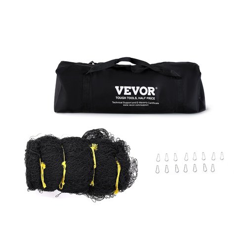 VEVOR Baseball Batting Netting, 35x10x10 FT Softball Baseball Batting Hitting Training Net, Professional Practice Portable Pitching Cage, Heavy Duty Enclosed PE Net, with Door & Carry Bag (NET ONLY)