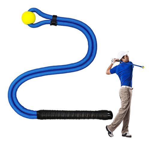 NGBHM Golf Rope Swing Trainer, Golf Swing Training Aid to Improve Speed, Accuracy, Rhythm, Flexibility and Strength, Portable Golf Training Tool for Indoor/Outdoor Practice