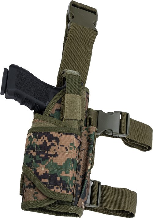 Evike Airsoft - Matrix Tornado Universal Tactical Thigh/Drop Leg Holster (Color: Digital Woodland/Right)