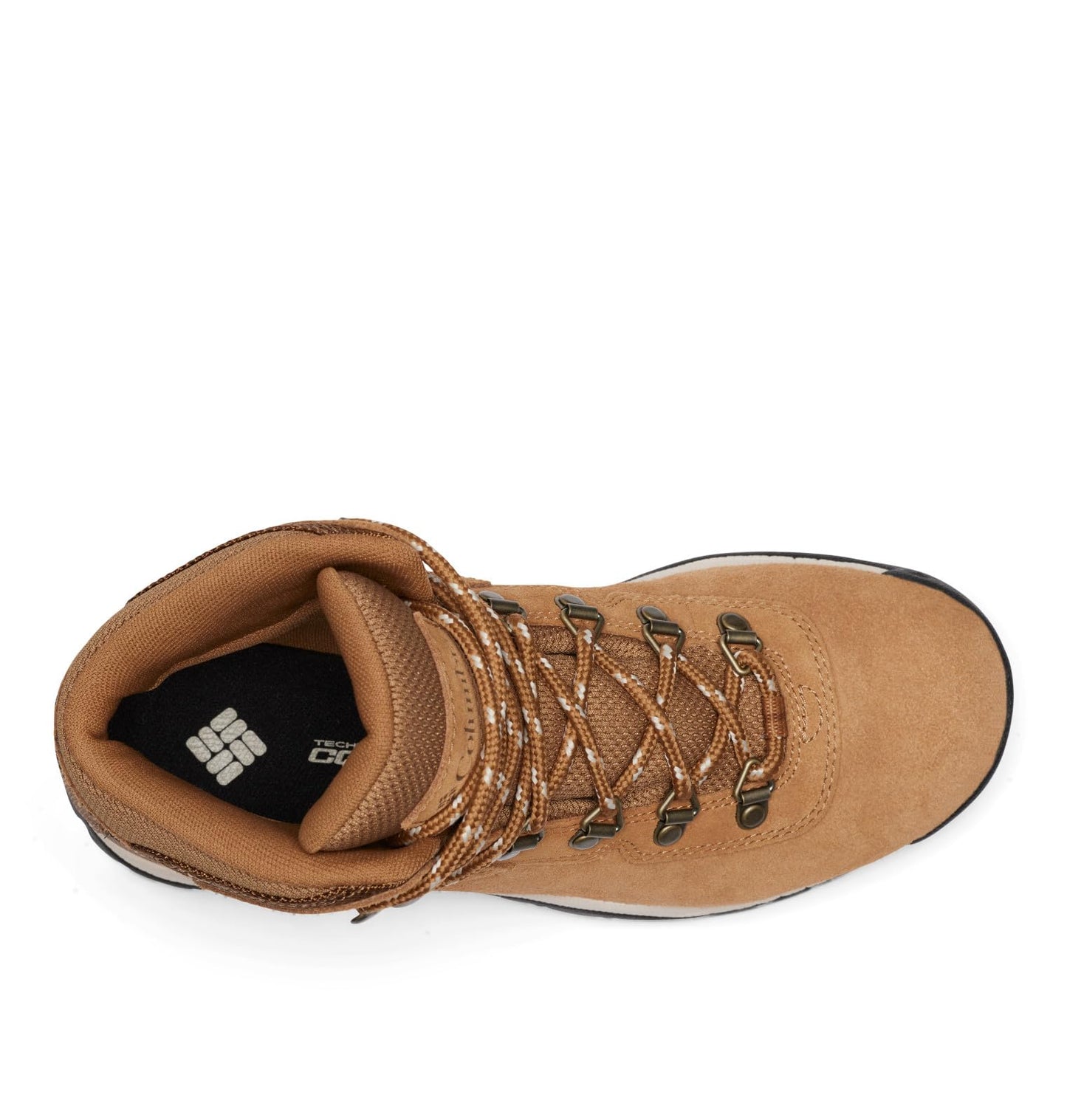 Columbia Womens Newton Ridge Plus Waterproof Amped, Elk/Dark Stone, 10 Wide