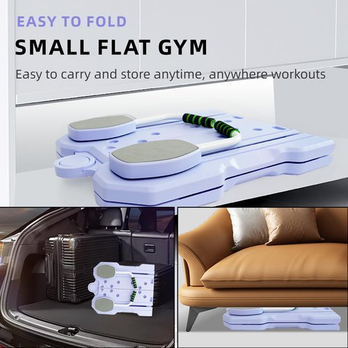 Pilates Board - Pilates Reformer Set, Multifunctional Portable and Foldable Pilates Reformers Machine for Home Workout, 5 in 1 Pilates Board with 150 Pound Tension Rope