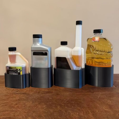 Magnetic Diesel Additive Holders, Wall Diesel Additive Caddy Hanger, Spill Free Heavy Duty Car & Truck Fuel Treatment Holders Magnetic Rack, Universal Fit Automotive Magnetic Bottle Mounts. (C)