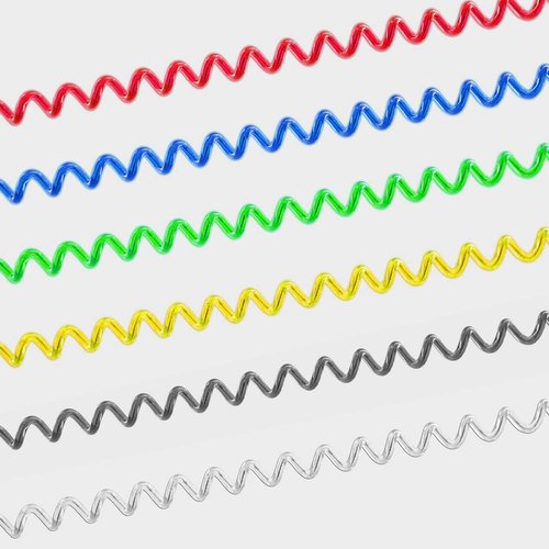 Lix&Rix Spiral Retractable Safety Coiled Lanyard with Stainless Steel Clip Keychain Ring Carabiner for Keys Fishing Tools,3pcs