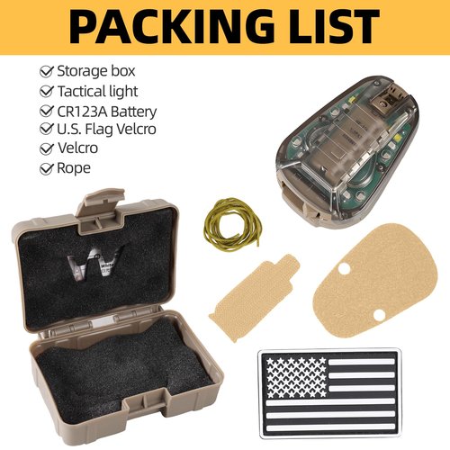 Tactical Helmet Light (TAN-Green)