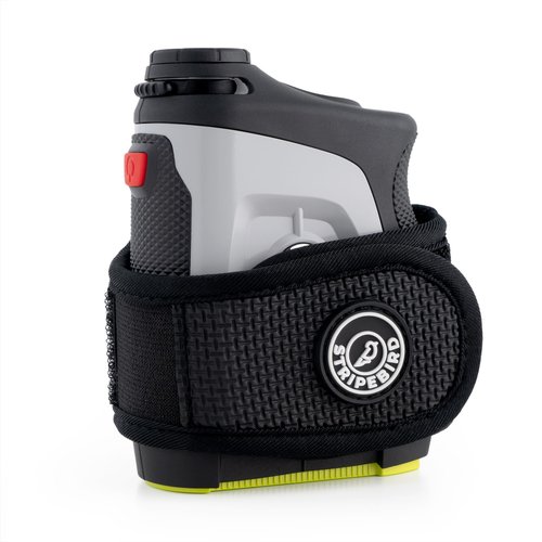 Stripebird - 2.0 Slim Golf Magnetic Rangefinder Strap (Black - Form Fitting & No Buckle Strap) - Golf Range Finder Magnetic Strap - Range Finder Golf Magnetic