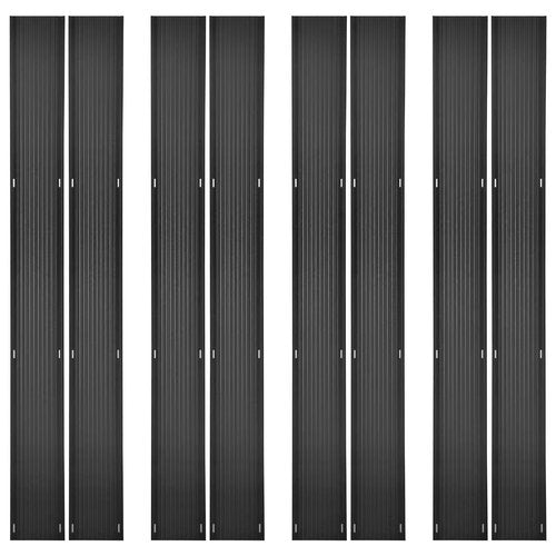 ZYJOYY 60" HDPE Snowmobile Ramp Trailer Ski Guides, Snowmobile Ramp Trail Guide Protector, Recessed Mounting Holes for Flush Truck or Trailer Installation, 8PCS