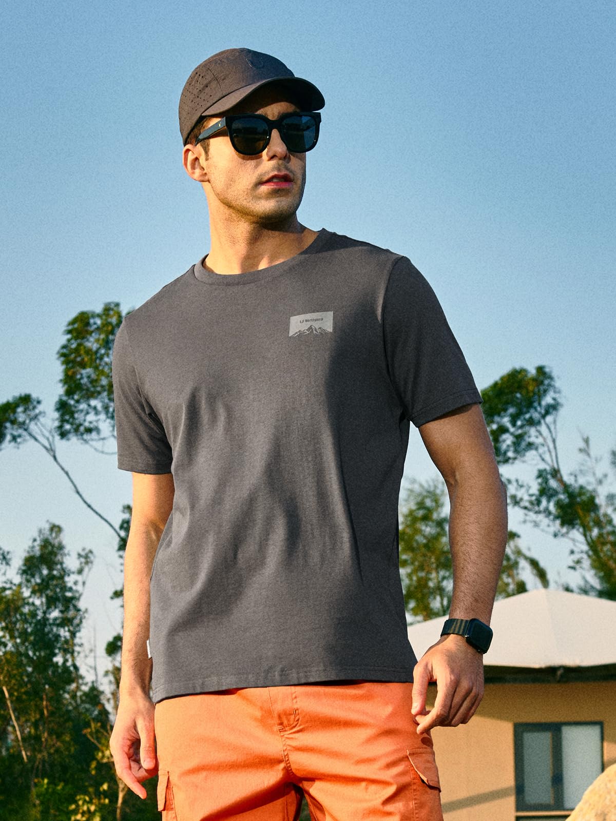NORTHYARD Men’s Heavyweight Cotton T-Shirts Casual Short Sleeve Graphic