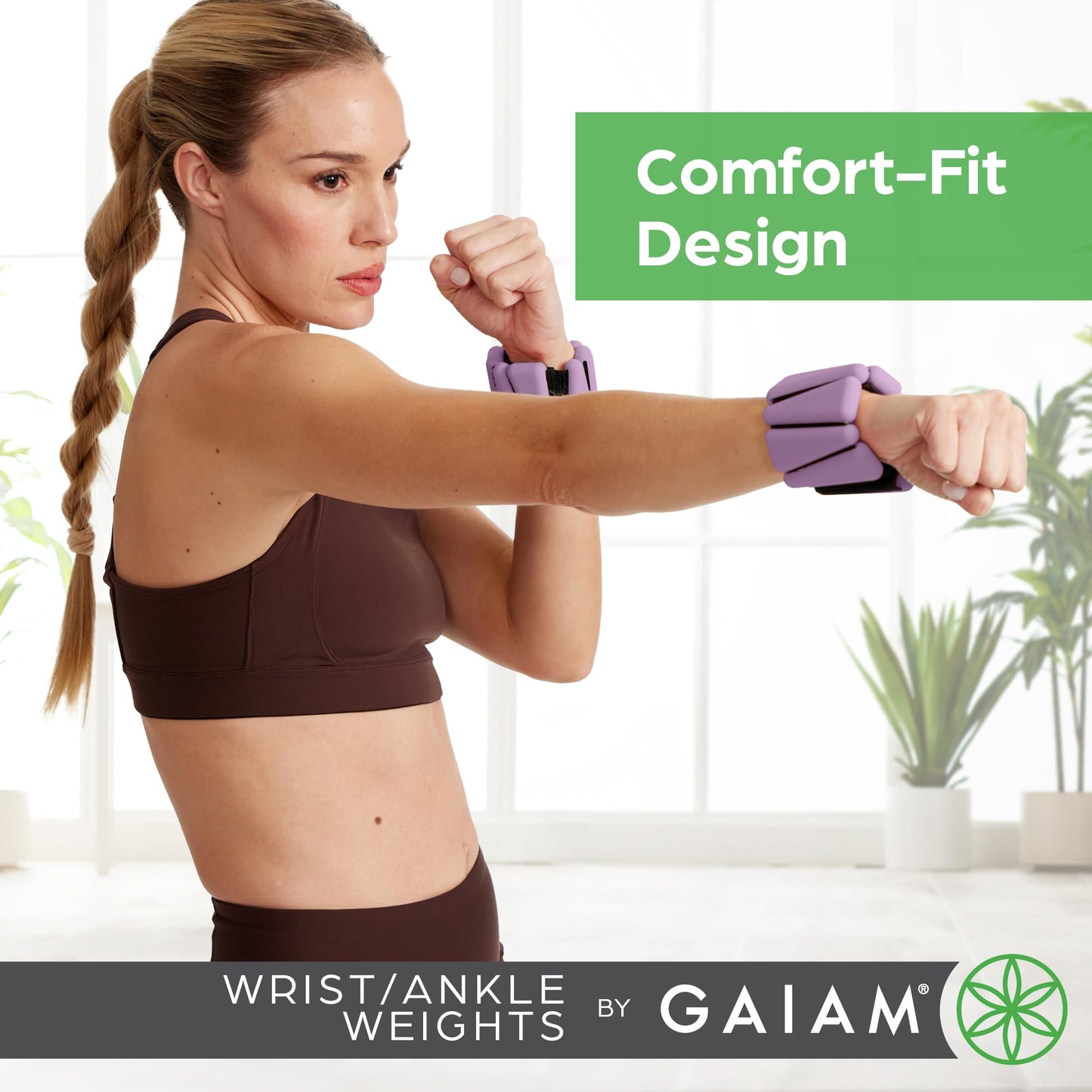 Gaiam Wearable Bracelet to Strengthen, Tone & Sculpt, Adjustable Ankle Weights for Women & Men for Yoga