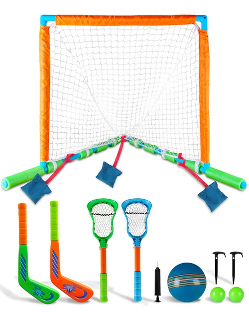 Floating Pool Toys 2-in-1 Lacrosse & Hockey Game Set ??Swimming Pool Games for Adults and Family ??Fun Summer Water Sports Toy