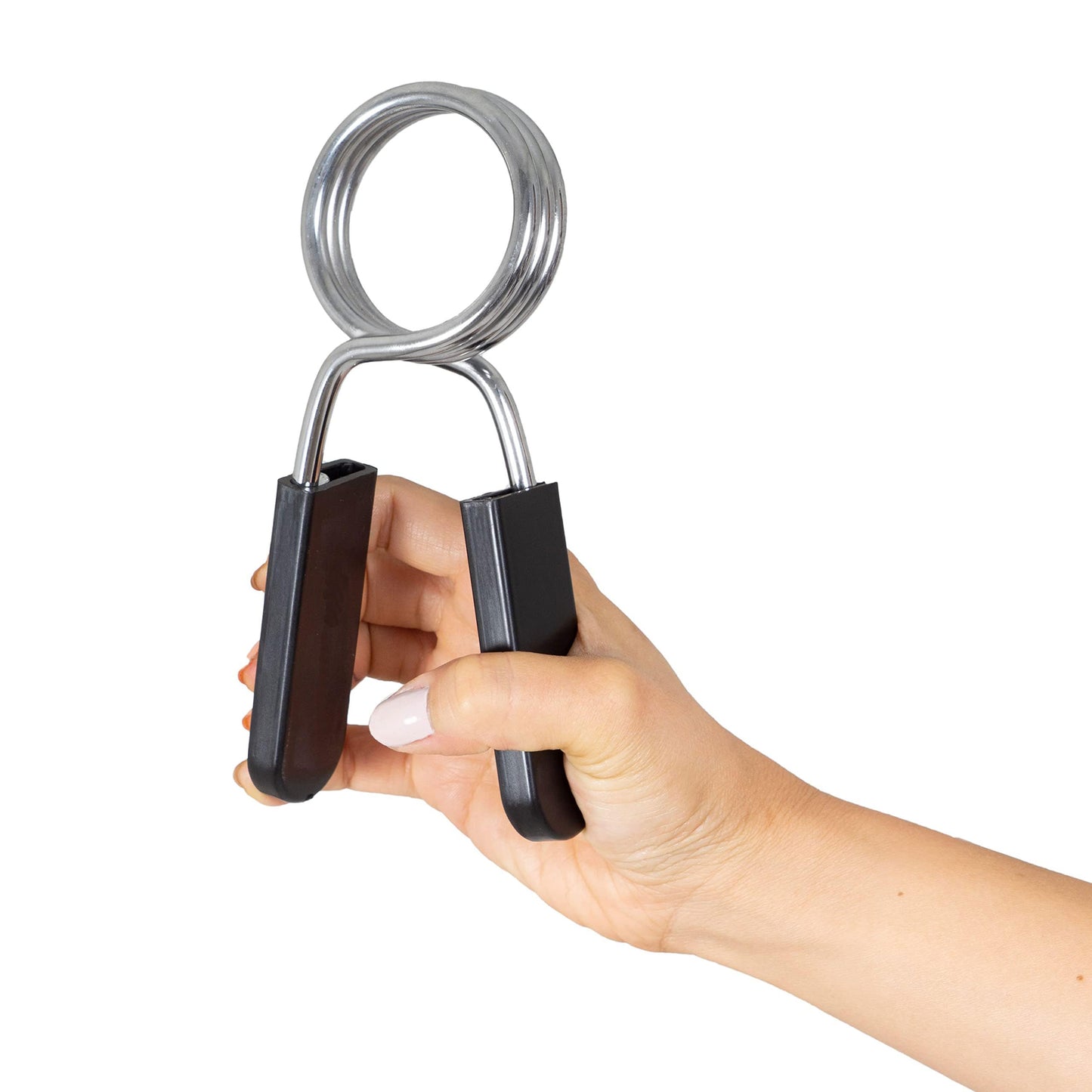 Black 2 Inch Barbell Clamps, Stainless Steel Spring Collar Clips Weight Bar Clamps Dumbbell Barbell Handle Locking Clip for Weightlifting Strength Gym Fitness Training Accessories