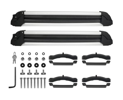 Savvycraft Ski and Snowboard Rack for Car Roof Rack, Universal Ski Rack Snowboard Rack for Roof Rack Carrier Mount, Fit Most Roof Rack Crossbars Hold up to 5 Pairs of Skis or 4 Snowboards