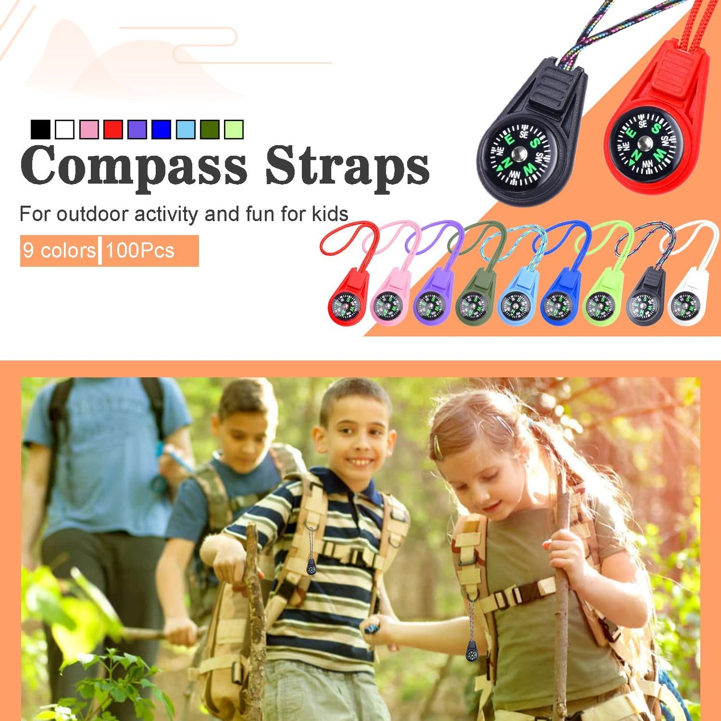 25 Pack Compass for Kids Bulk,Childrens Mini Compasses for Classroom,Boy Scout Compass Party Favor Pocket,Hiking and Survival
