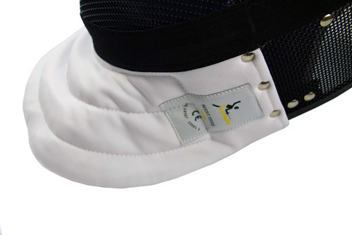 LEONARK Fencing Epee Mask Hema Helmet CE 350N Certified National Grade Masque - Fencing Protective Gear (Black, Medium)