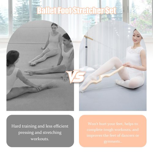 Xanadued Ballet Foot Stretcher Set, Original Dance Foot Stretcher Ballet Training Equipment for Easy Carry for Easy Carry for Dancers, Yoga People