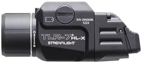 Streamlight 69458 TLR-7 HL-X USB 1000-Lumen Rechargeable Rail Mounted Weapon Light, Includes Interchangeable High and Low Switches, Black