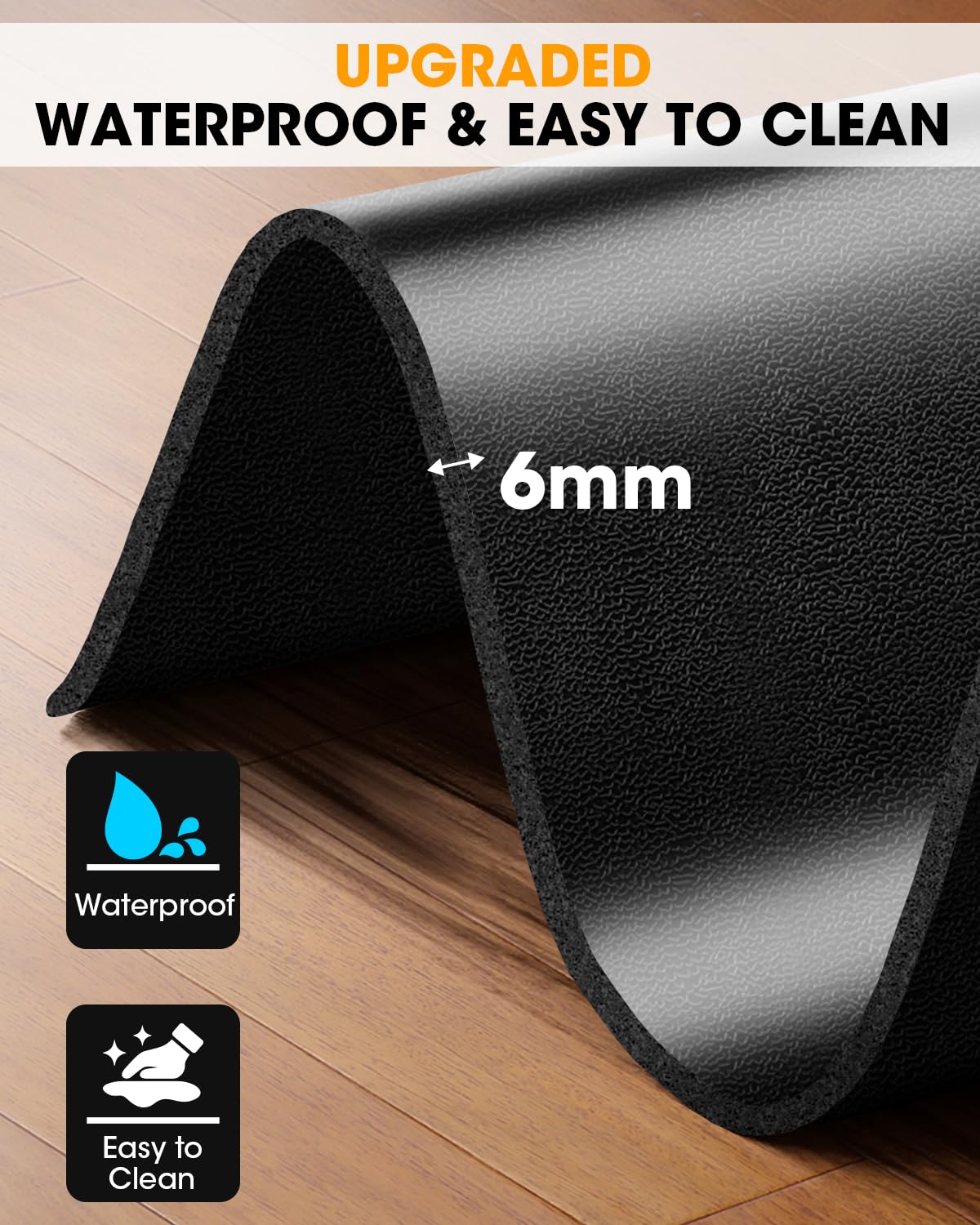 Stepwaver Walking Pad Mat, 102"x36", Treadmill Mat for Hardwood Floors