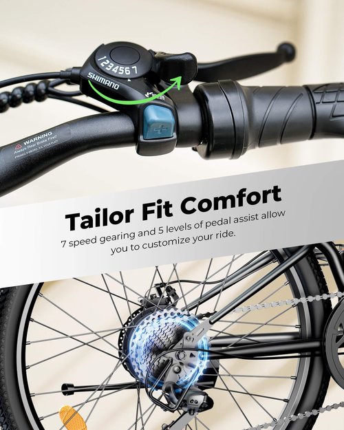 isinwheel M40 Folding Electric Bike for Adults 500W Ebike with Basket, Dual USB Charging Ports, Full Suspension, 7 Speed Gearshift, 20mph Foldable Electric Bicycles, 26" Electric Mountain Bike