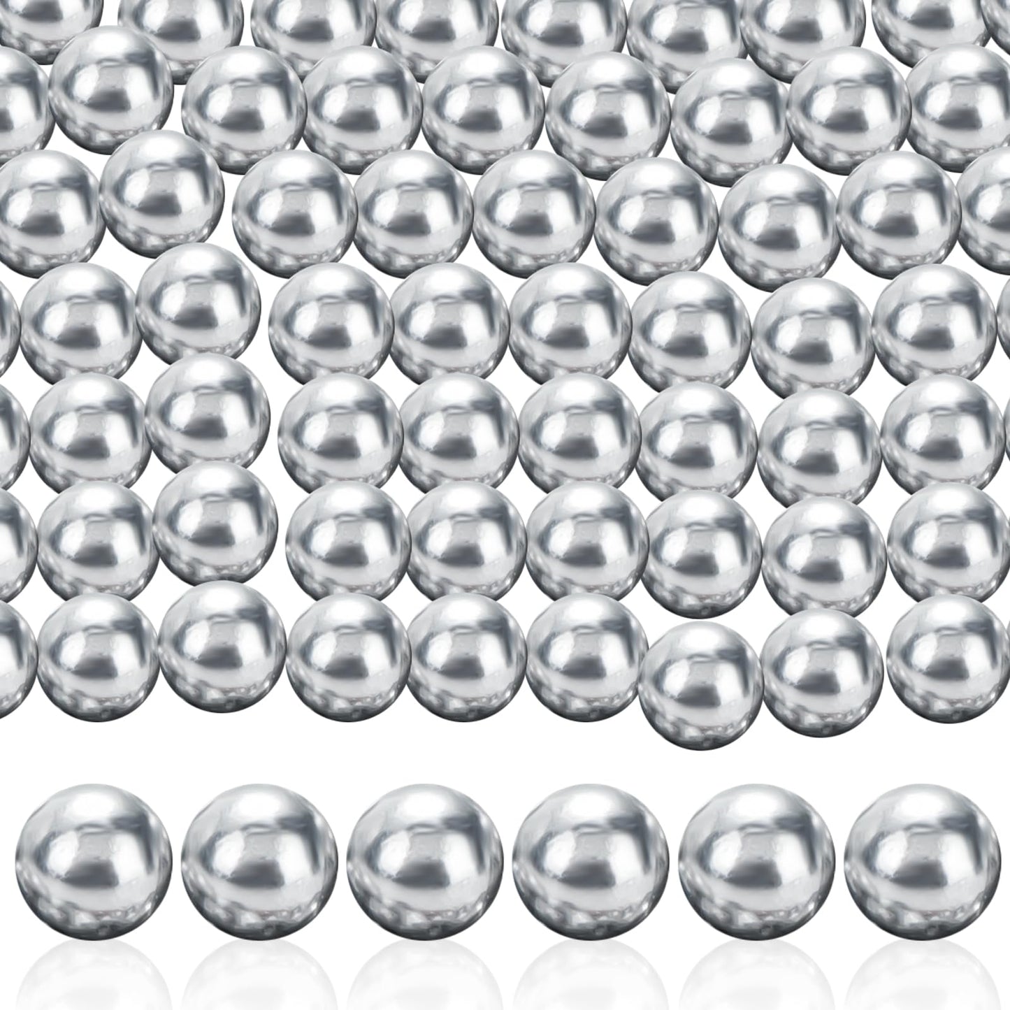 200 Pieces .43 Caliber Aluminum Paintball Ammo 1.8 Grams Solid Resuable Seamless Paintball Powerful for Shooting Training Practice Fit for T4E Walther PPQ/ TPM1 and Glock17/G17