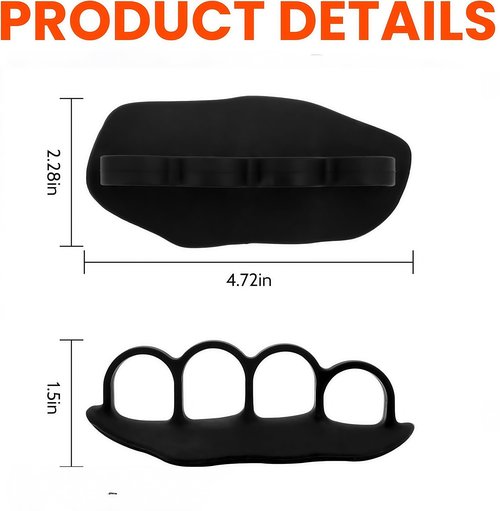 Brevynx Anti-Slip Workout Fitness Grips Pad for Weightlifting, Powerlifting and Calisthenics, Alternative to Workout Gloves, No More Sweaty Gym Gloves (Black)