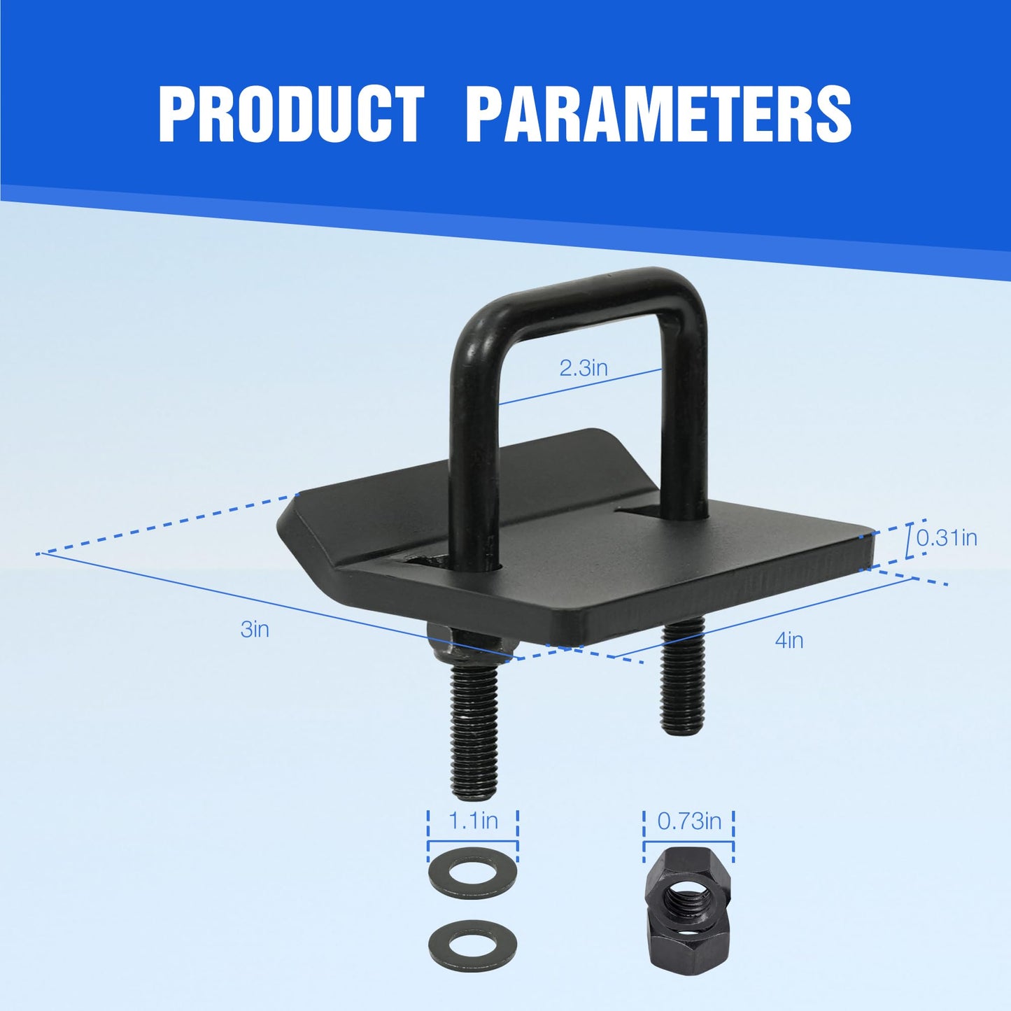 Young Hitch Tightener for 1.25" and 2" Hitches, Reduce Movement from Hitch Tray Cargo Carrier Bike Rack Trailer Ball Mount
