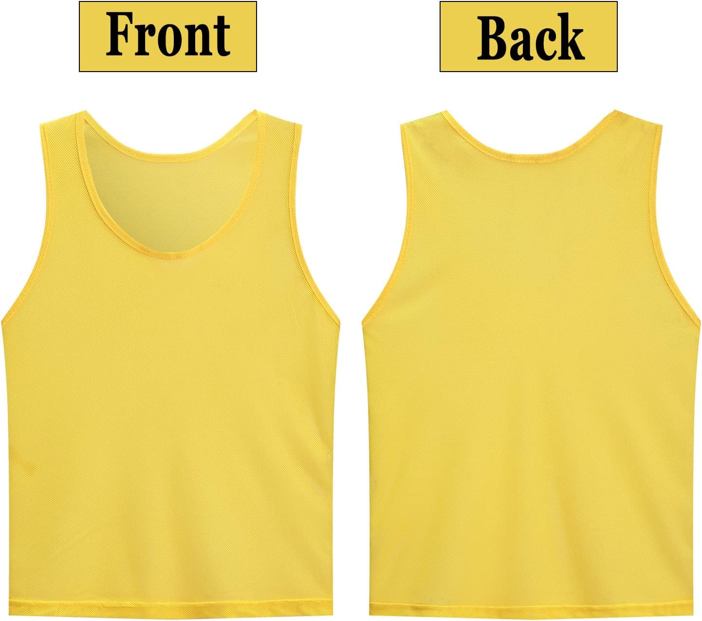 12 Pack Scrimmage Vest/Team Training Jerseys/Sports Pinnies/Practice Jerseys/Soccer Bibs with Carry Bag