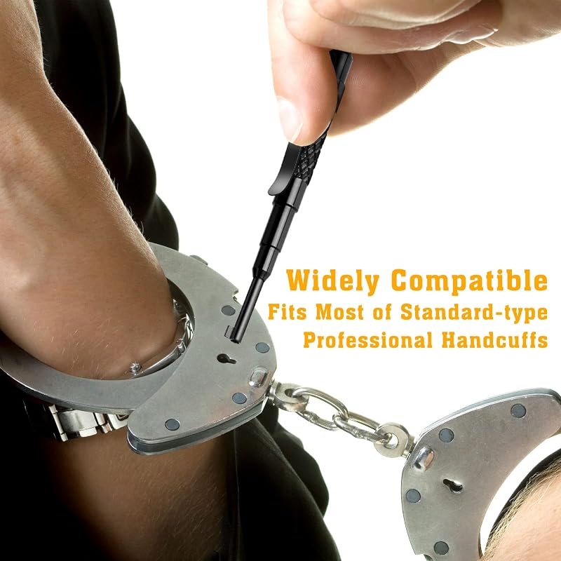 Universal Pocket Handcuff Key Set – Alloy Steel, Clip-On Key, Fast Access (2 Pack)