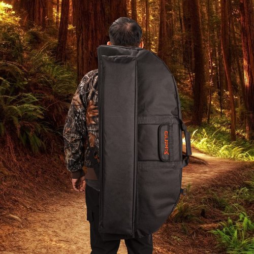 LWANO Compound Bow Case Soft Light-Weight Bow Bag with Arrow Pocket and Backpack Straps