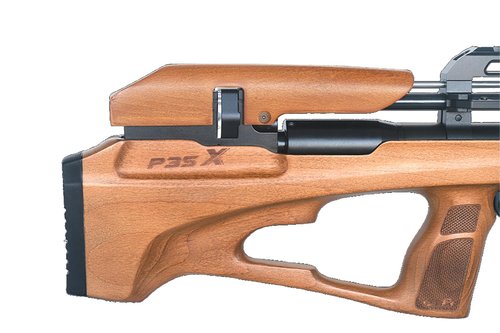 Lancer Tactial x SnowPeak P35X PCP 5.5mm .22 Caliber Air Gun - (Black/Wood) Up to 990 fps