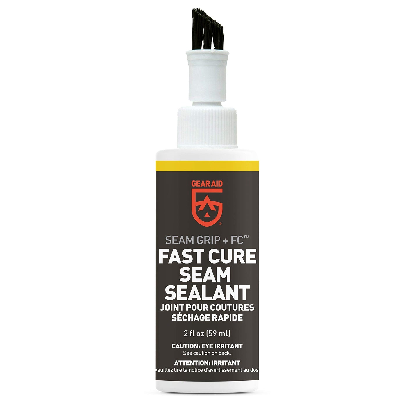 GEAR AID Seam Grip FC Fast Cure Sealant for Nylon and Polyester Tents, Tarps, Awnings, Clear, 2 oz Seam Grip WP Waterproof Sealant and Adhesive for Tents and Outdoor Fabric, Clear, 1 oz