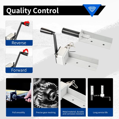 SPG Archery Draw Board for Compound Bow - Hand Crank Compound Bow Draw Board with Tow Rope 100lbs Pulling Capacity Professional Bow Maintenance Tool Fits Most Bow Press