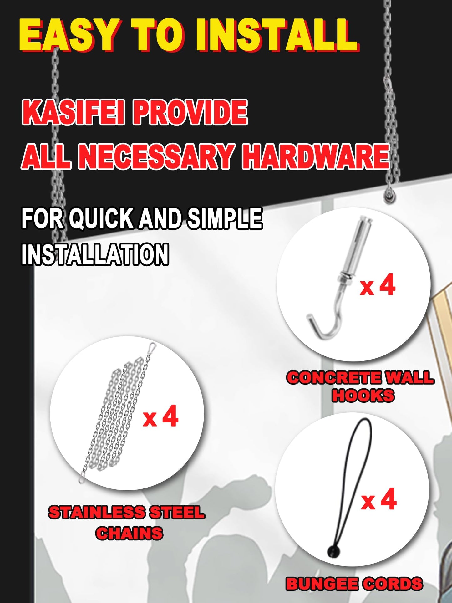kasifei – 7' x 10' Heavy Duty Hockey Shooting Tarp – Built-in Shooter Tutor – Great Hockey Net Replacement – Training Equipment for All Skill Levels - Garage & Wall Protection