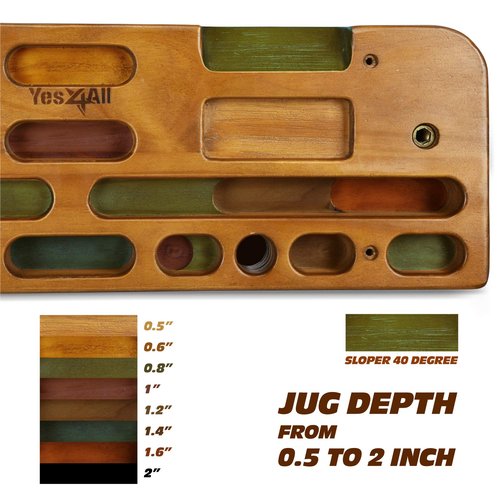 YES4ALL Climbing Fingerboard Premium - Espresso