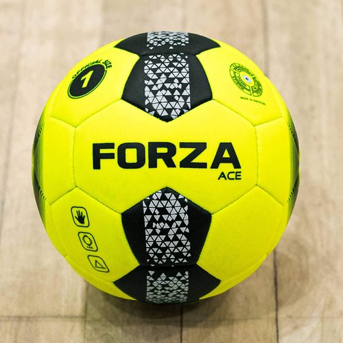 FORZA Training and Match Handball - Rubber Indoor Ball for Kids | Equipment | Matchday Game | (Pack of 1, Ace Junior - Size 1)