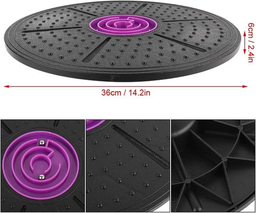 Balance Board Maze, 10°-30° Tilt Non-Slip Round Fitness Wobble Boards, Core Strength Stability, Yoga/Pilates For Home Gym Office (Purple,1*pcs)
