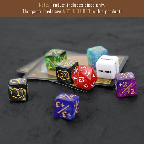 FIGURESLAB 65PCS MTG Dice Keywords Counters Bulk Ability MTG Tokens, Shield Life Counter 6 Sided Dice Set for Magic Card, CCG Creature Stats TCG Cards Gaming Accessories