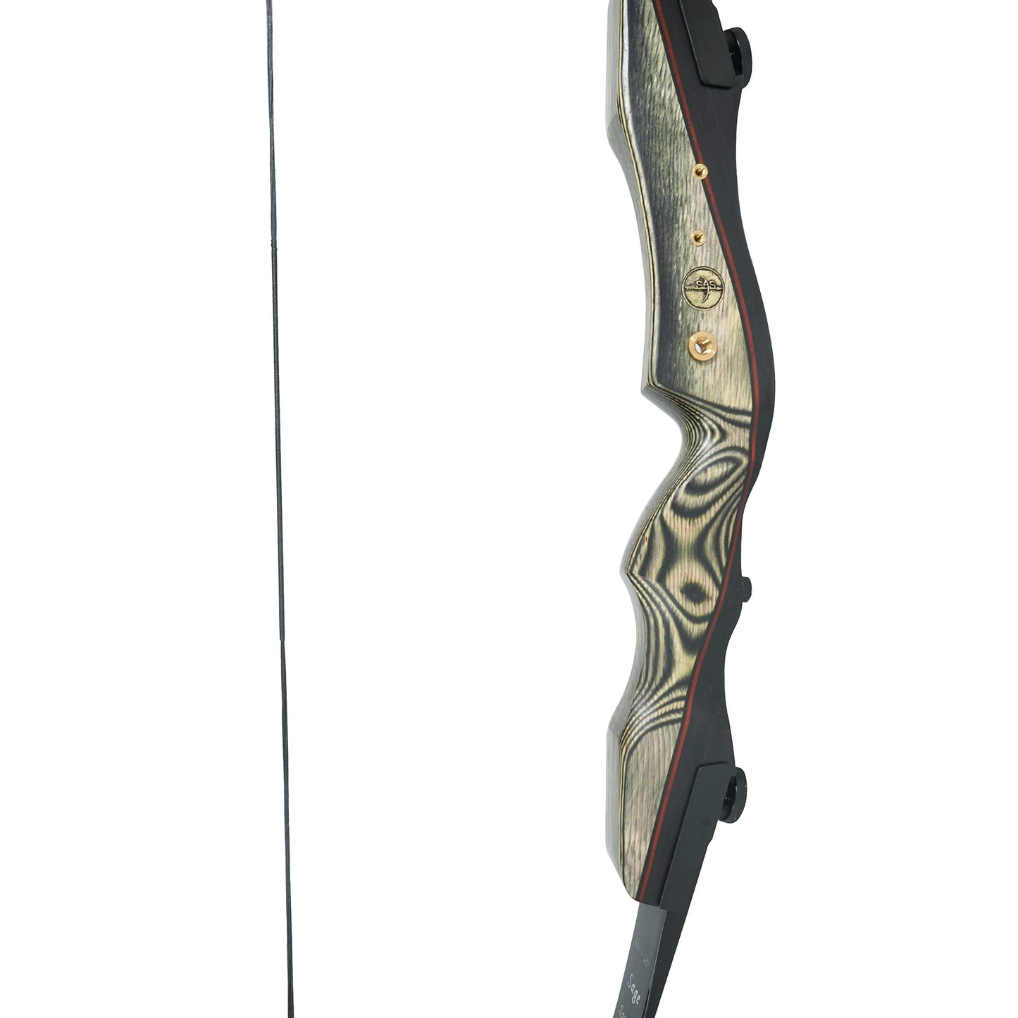 SAS Southland Archery Supply B-55 Dacron Replacement Traditional Recurve Bow String - Made in USA - 12, 14, 16 Strands - 44-70 in Sizes (AMO 50 in (Actual 46 in), Black 12 Strands (Bows Upto 40 lbs)