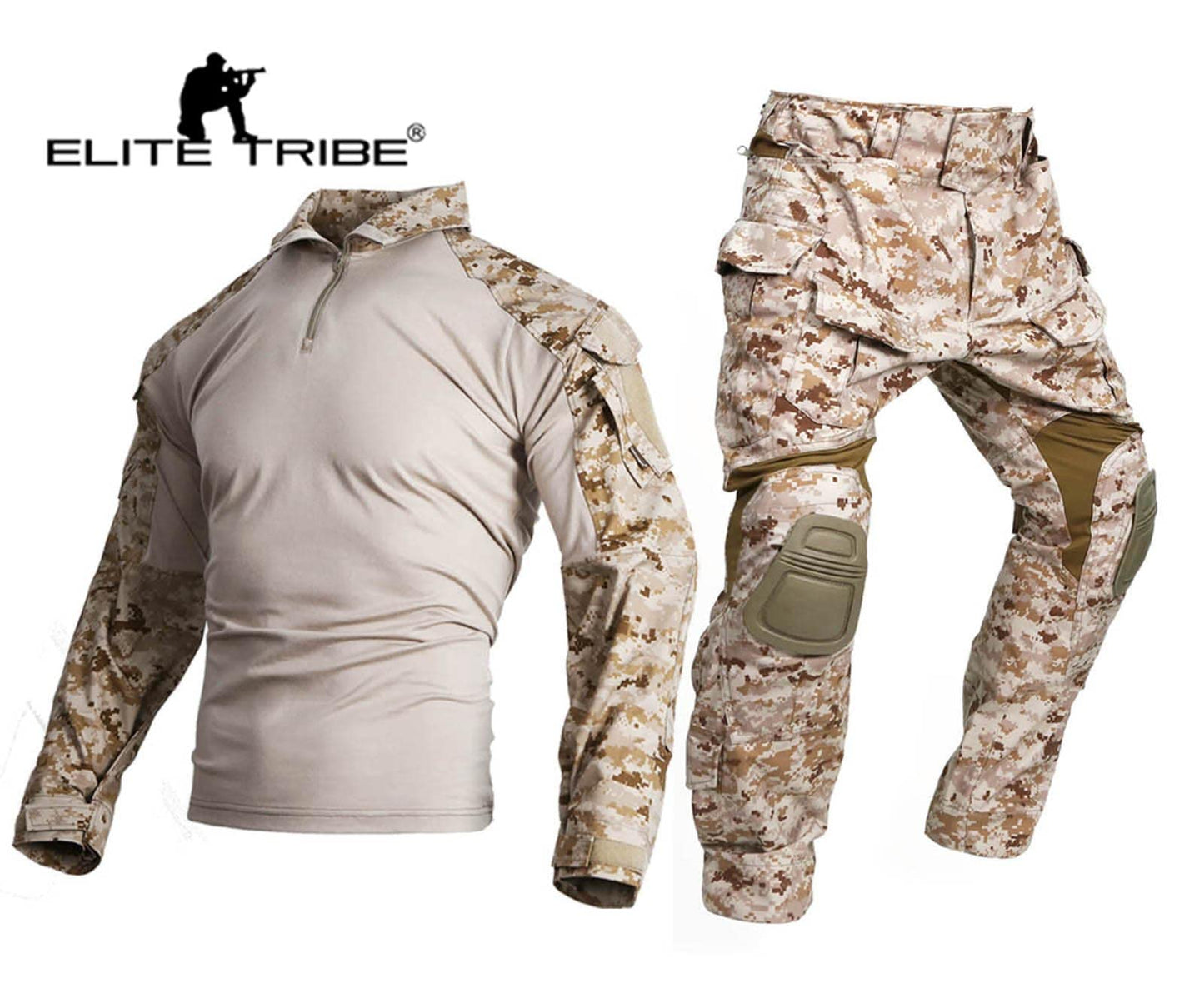 Elite Tribe Combat E3 Uniform Airsoft Tactical bdu Outfit Military Suit