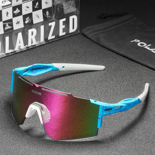 RINKUOLYO Sports Polarized Sunglasses for Men and Women, Youth Kids Baseball Softball Sunglasses for Cycling, Running