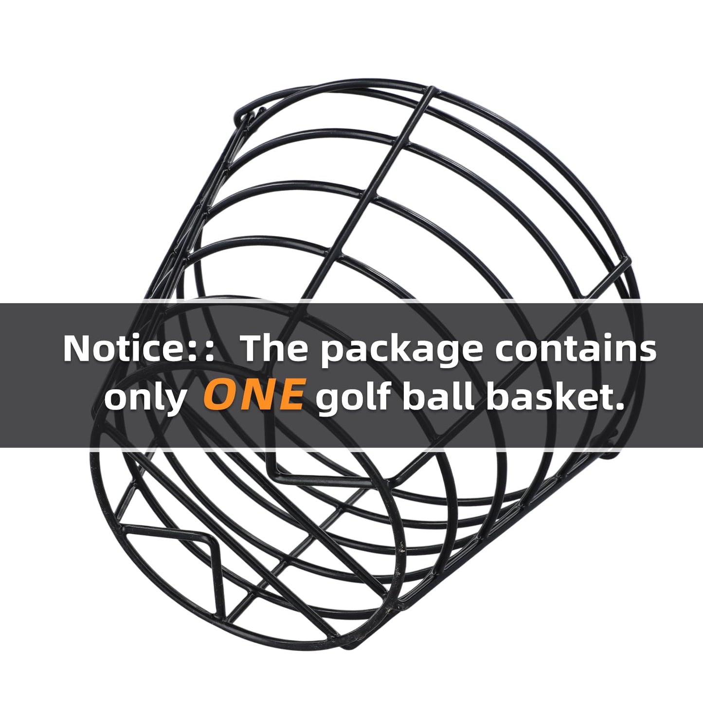 Roykaw Golf Ball Basket Bucket Container for 50 Balls,with Handle,Built to Last/Easy to Organize