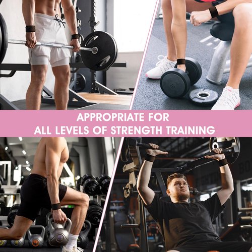 Lifting Strap for Weightlifting, Gym Wrist Wraps for Weightlifting with Hand Grips Support for Men Women, Soft Wrist Pads for Strength Training, Bodybuilding, Deadlifting, Relief Wrist Strain Fatigue