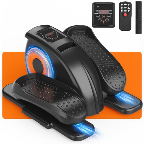 Elipse Leg Exerciser Electric as Seen on TV Under Desk Elliptical with 12 Adjustable Speed Quiet & Portable Peddler Exerciser for Seniors with Remote Control Leg Exerciser While Sitting for Seniors