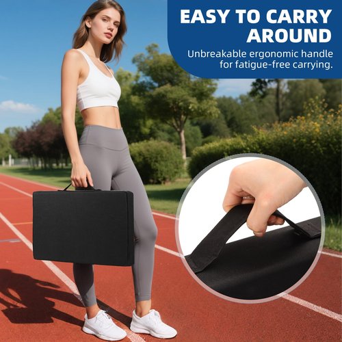 FirstGift 3.15" Thick Waterproof Stadium Seat Cushion for Bleachers, Portable Padded Chair for Sports Events, Concerts, Outdoor Mat – Lightweight & Comfortable