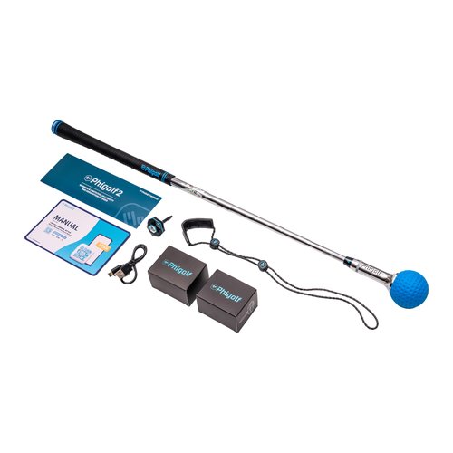 PHIGOLF Phigolf2 Golf Simulator with Swing Stick for Indoor & Outdoor Use, Golf Swing Trainer with Upgraded Motion Sensor & 3D Swing Analysis, Compatible E6 Connect APP, Works with Smartdevices