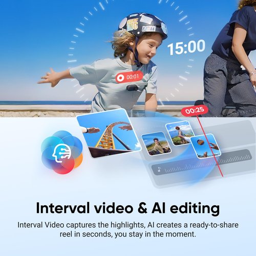 Insta360 GO 3S - 64 GB Black 4K Tiny Portable Vlogging Camera, Hands-Free POVs, Mount Anywhere, 140 Min Battery Life, 10m Waterproof, Pet POV