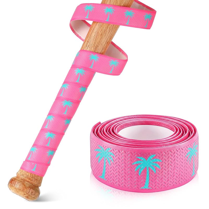 Pushglossy Pink Palms Bat Grip Tape - 1.5mm Non-Slip Baseball/Softball Grip