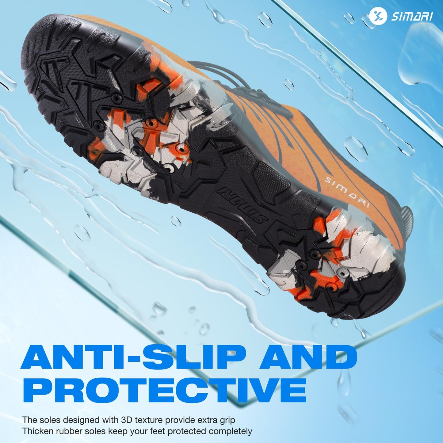 SIMARI Water Shoes for Women Men - Barefoot Quick-Dry Aqua Socks | Lightweight Swim Shoes for Surfing, Swimming, Beach Sports, Kayaking, Diving | Non-Slip Design